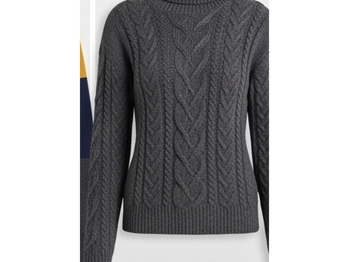 Turtleneck Cable-Knit