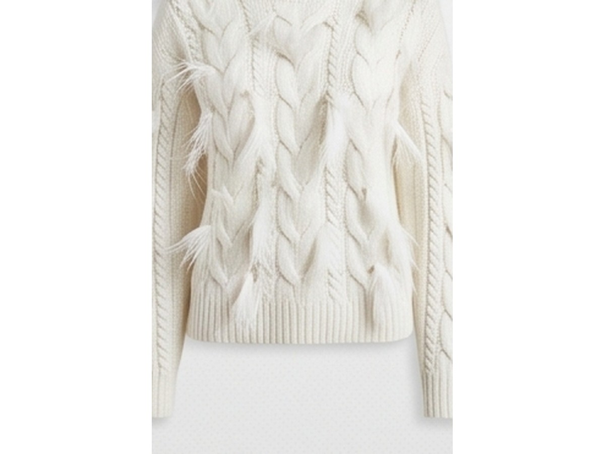 Feathered Cable-Knit